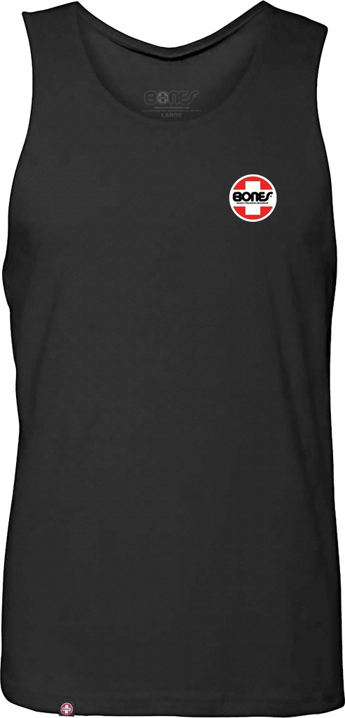 BONES OG SWISS CIRCLE BLACK TANK TOP L