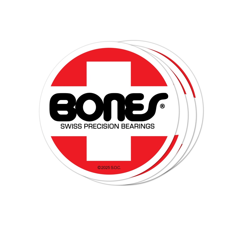 BONES OG SWISS CIRCLE 1.75" STICKER