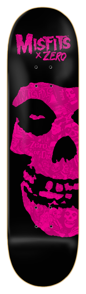 ZERO MISFITS FIEND COLLAGE PINK DECK 8.25