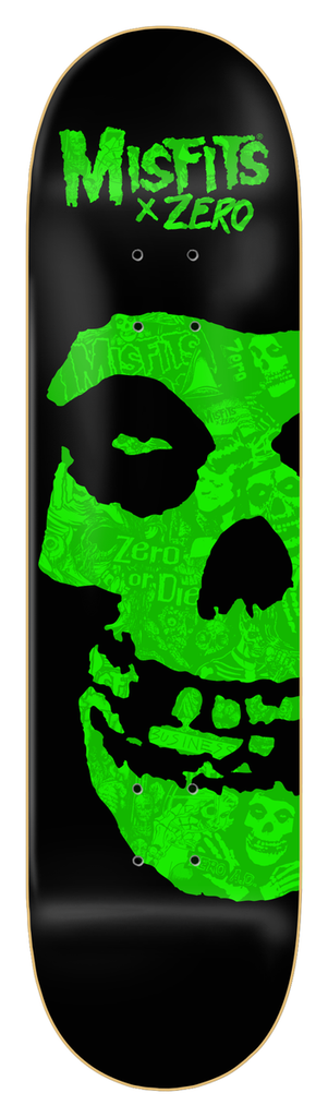 ZERO MISFITS FIEND COLLAGE GREEN DECK 8.50