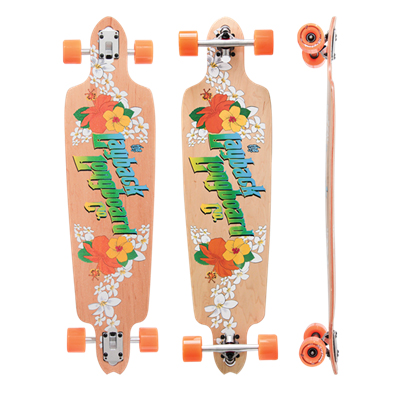 LAYBACK WAHINE DROP THROUGH LONGBOARD COMPLETE 10.25 X 39.00