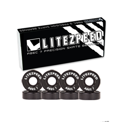 LITEZPEED ABEC 7 SINGLE SET BLACK