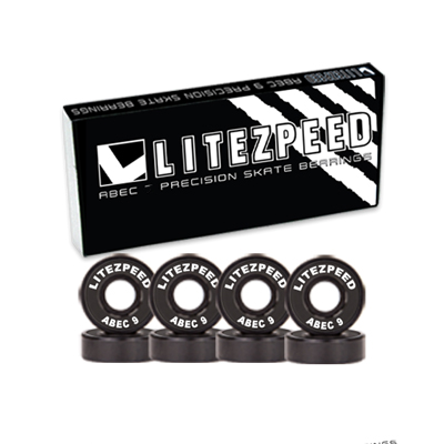 LITEZPEED ABEC 9 SINGLE SET BLACK