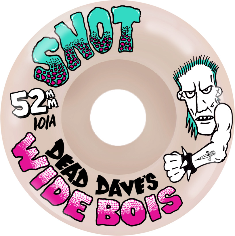 SNOT DEAD DAVE'S WIDE BOYS WHITE 52MM 101A (Set of 4)