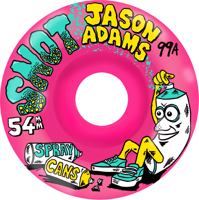 SNOT JASON ADAMS SPRAY CANS PINK 54MM 99A (Set of 4)