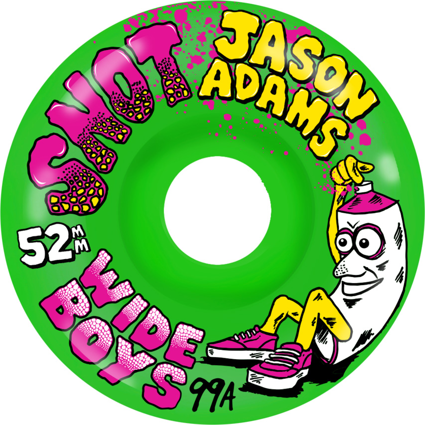 SNOT JASON ADAMS WIDE BOYS GREEN 52MM 99A (Set of 4)
