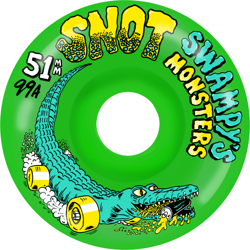 SNOT SWAMPY MONSTERS GREEN 51MM 99A (Set of 4)