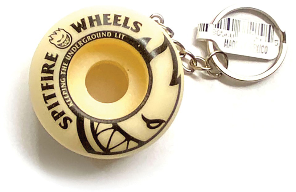 SPITFIRE WHEEL KEYCHAIN NATURAL (assorted styles)
