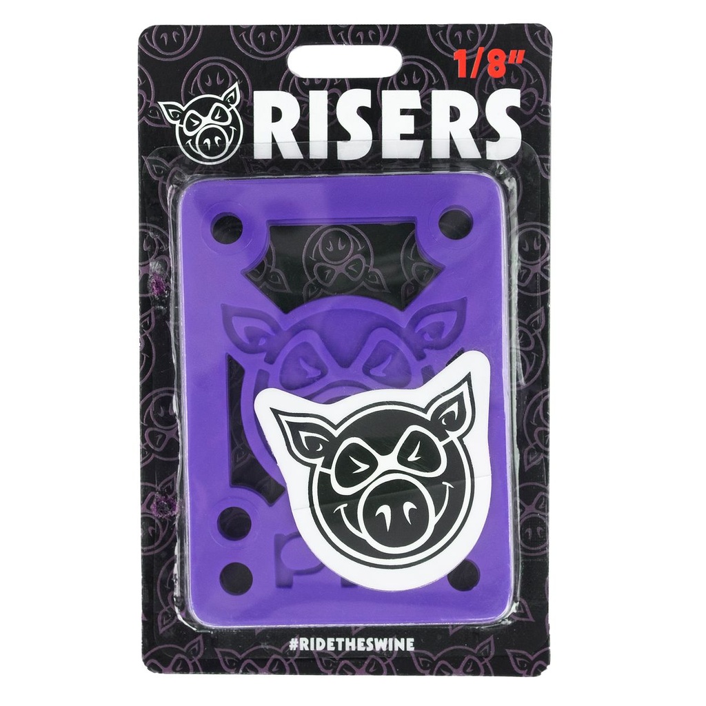 PIG 1/8" HARD RISERS PURPLE