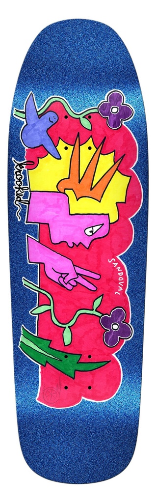 KROOKED SANDOVAL PEACE SIGN SHAPED DECK 9.81