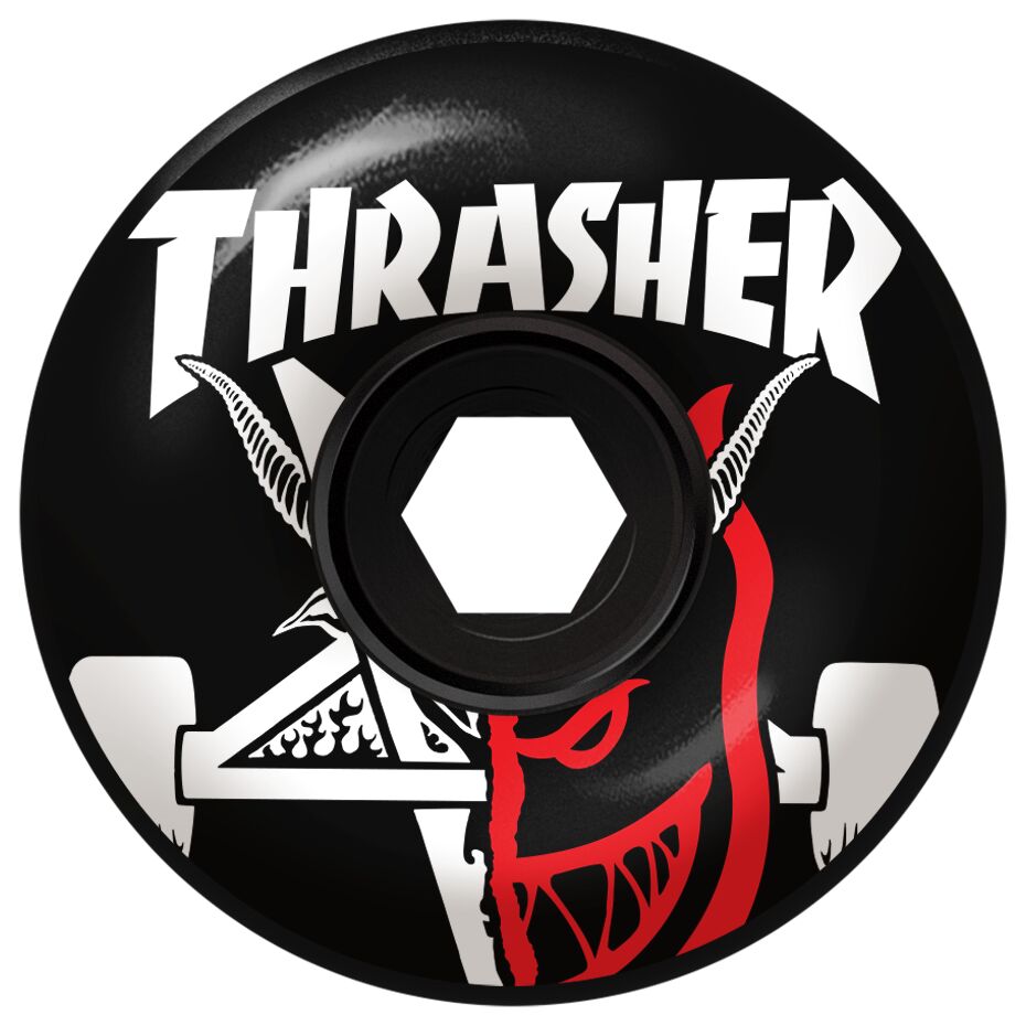 SPITFIRE 80HD THRASHER THRASH AND BURN CLASSIC FULL BLACK 56MM 80D (Set of 4)