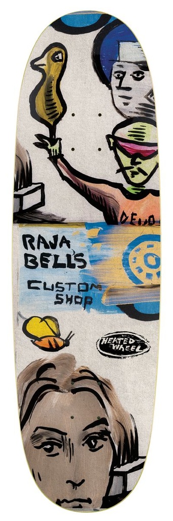 THE HEATED WHEEL TEAM RAJA BELL EGG SHAPED DECK 9.6
