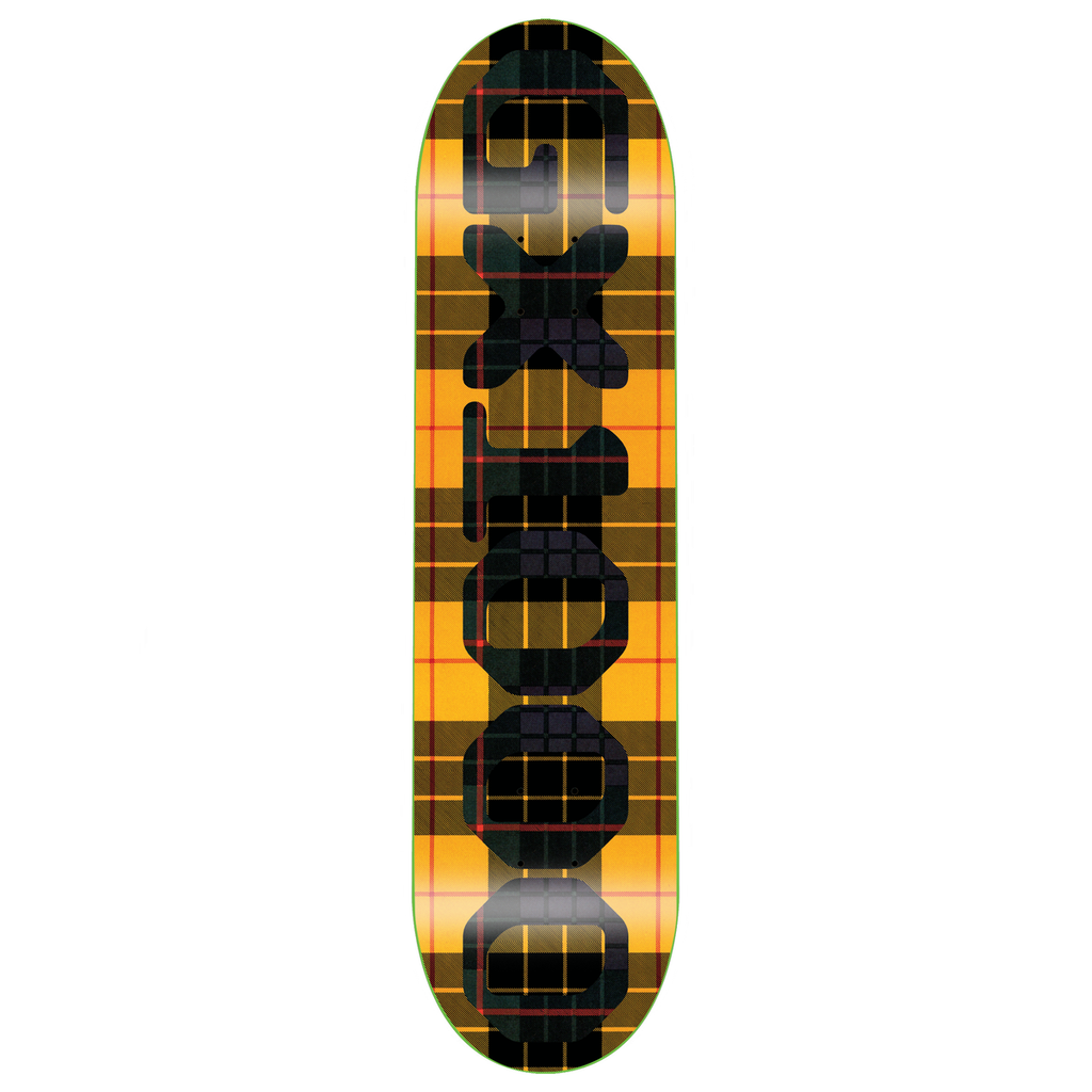 GX1000 TEAM OG LOGO TARTAN YELLOW DECK 8.50