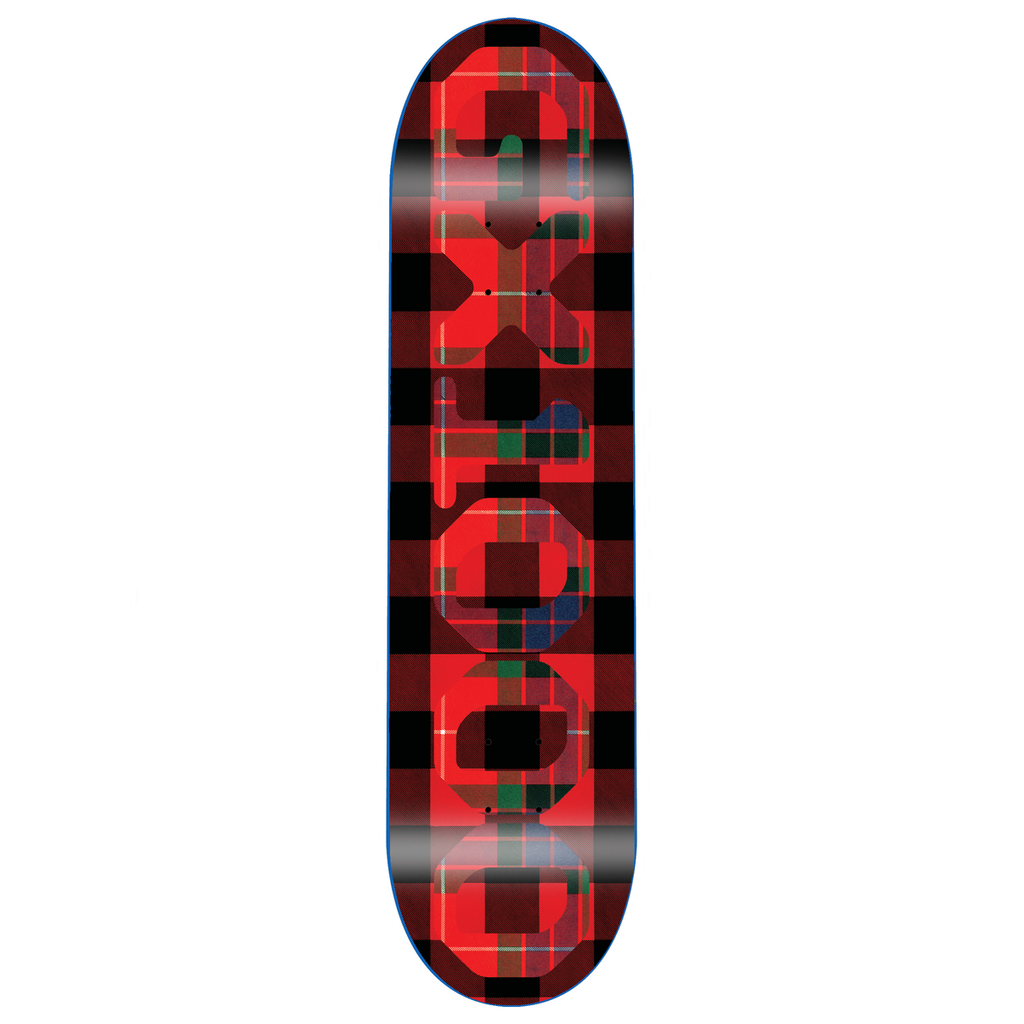 GX1000 TEAM OG LOGO TARTAN WHITE DECK 8.62