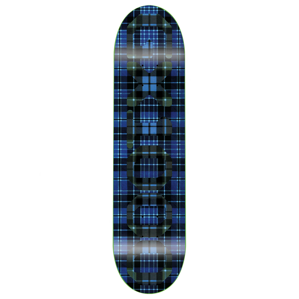 GX1000 TEAM OG LOGO TARTAN BLUE DECK 8.00