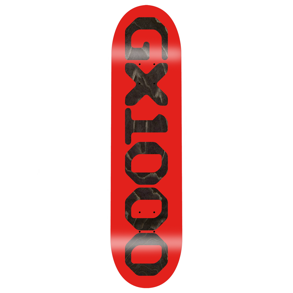 GX1000 TEAM OG LOGO RED/BLACK VENEER DECK 8.75