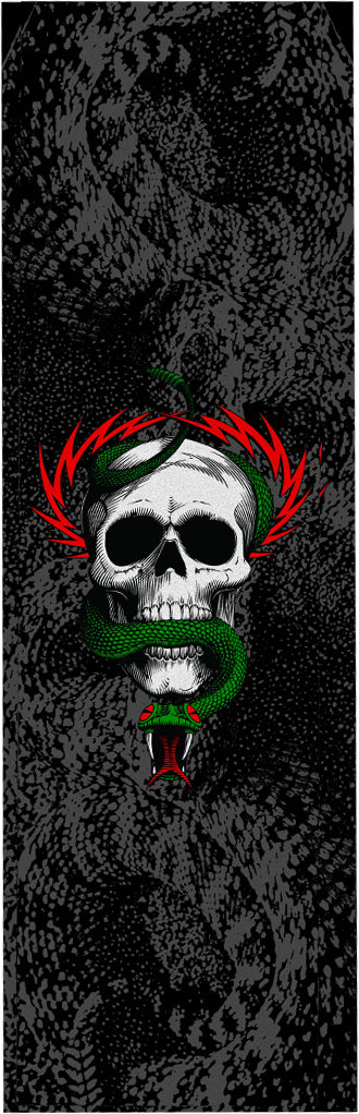 POWELL PERALTA  9" X 33" MCGILL SKULL & SNAKE BLACK SHEET