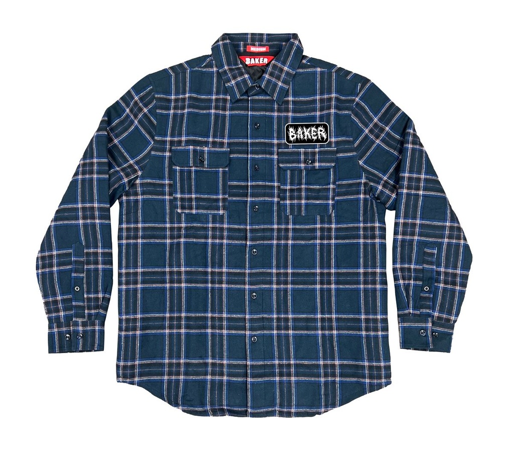 BAKER CRUST FLANNEL JACKET BLUE XL