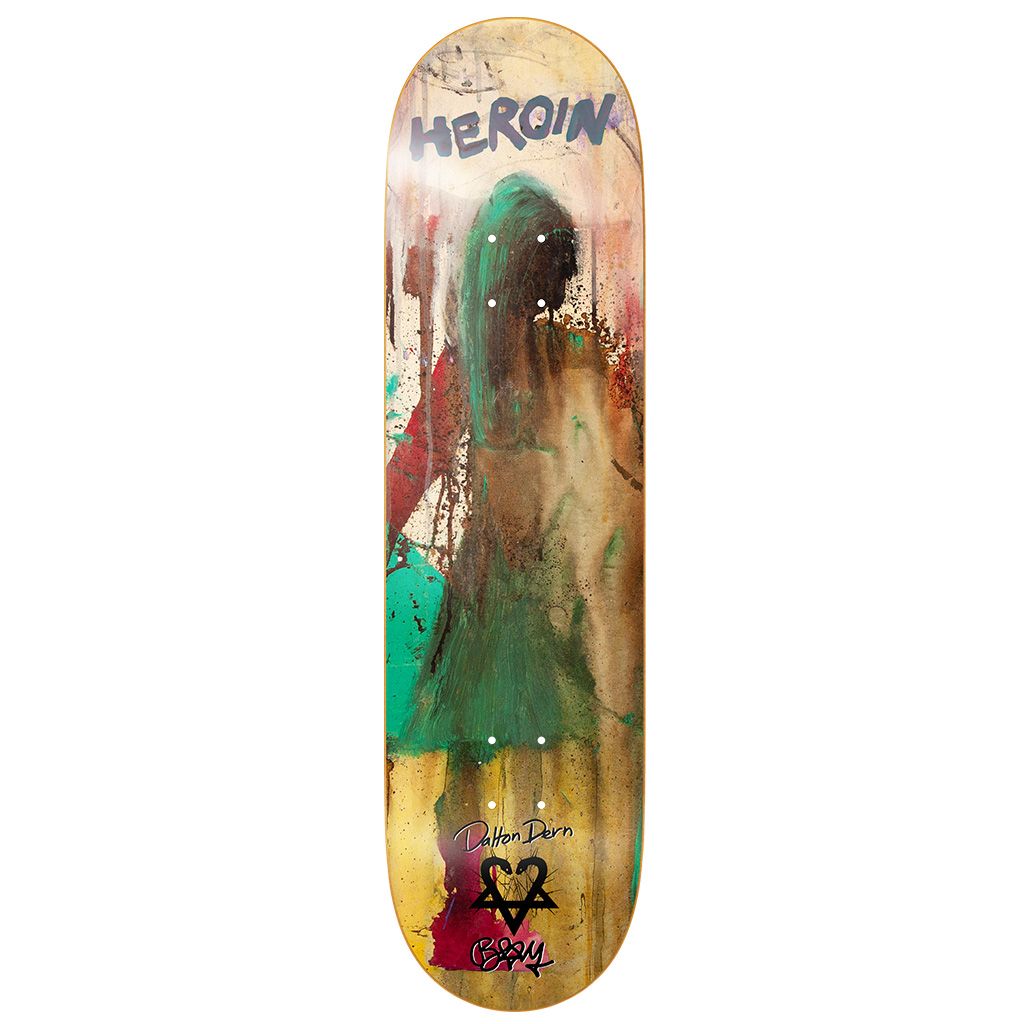 HEROIN DALTON DERN X BAM MARGERA DECK 8.3875