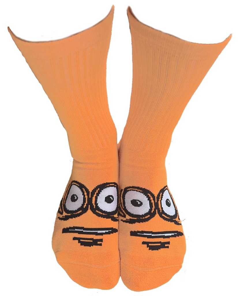 HEROIN BIG EGG SOCKS NEON ORANGE