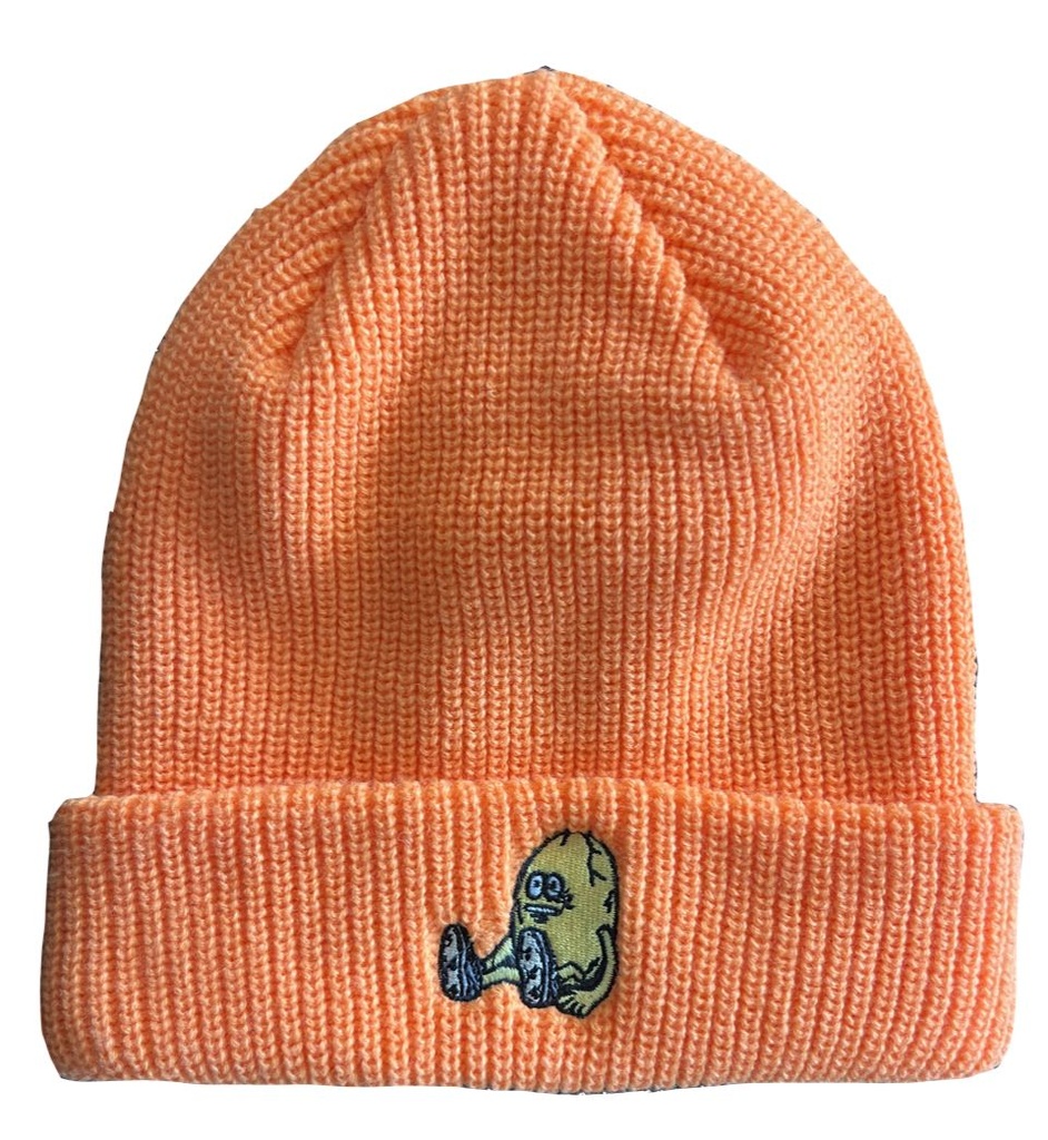 HEROIN EGG BEANIE NEON ORANGE