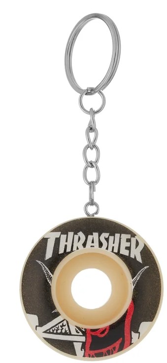 SPITFIRE X THRASHER WHEEL KEYCHAIN NATURAL