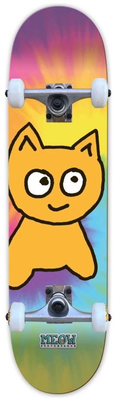 MEOW BIG CAT TIE DYE COMPLETE 7.25 X 30.00