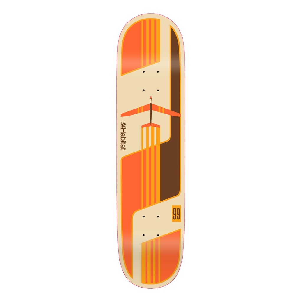 HABITAT GLIDER ORANGE TWIN TAIL DECK 8.37