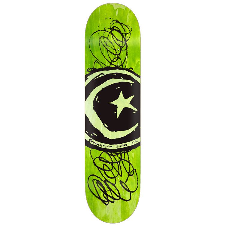 FOUNDATION TEAM STAR & MOON SCRIBBLE DECK 7.75