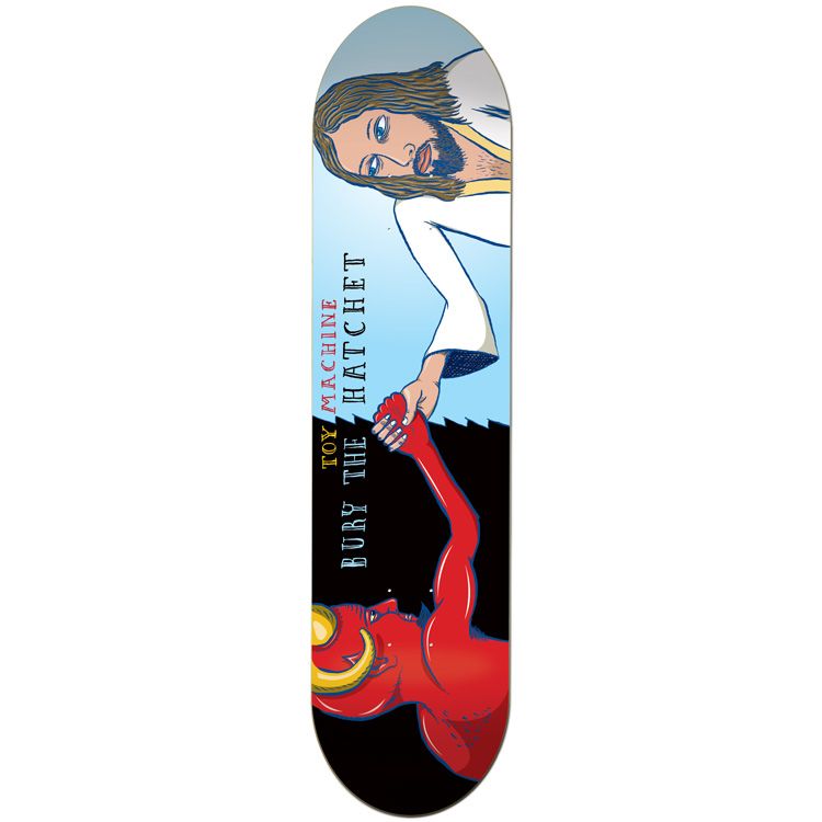 TOY MACHINE TEAM BURY THE HATCHET TWIN TAIL DECK 9.0