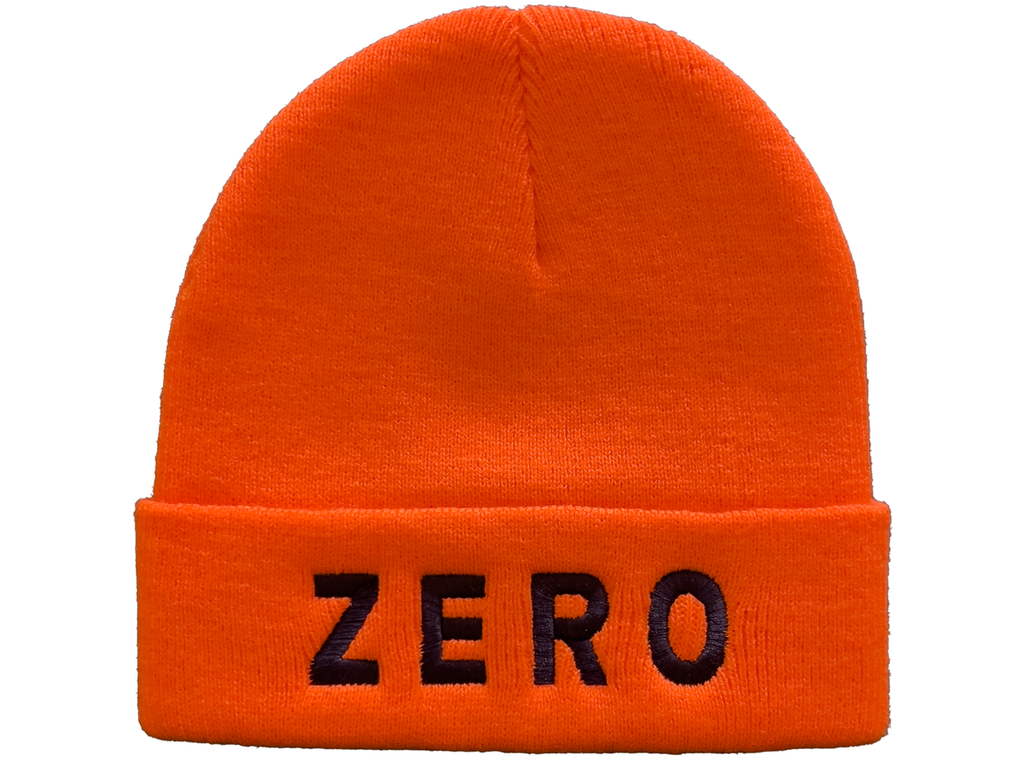 ZERO ARMY EMBROIDERED BEANIE ORANGE