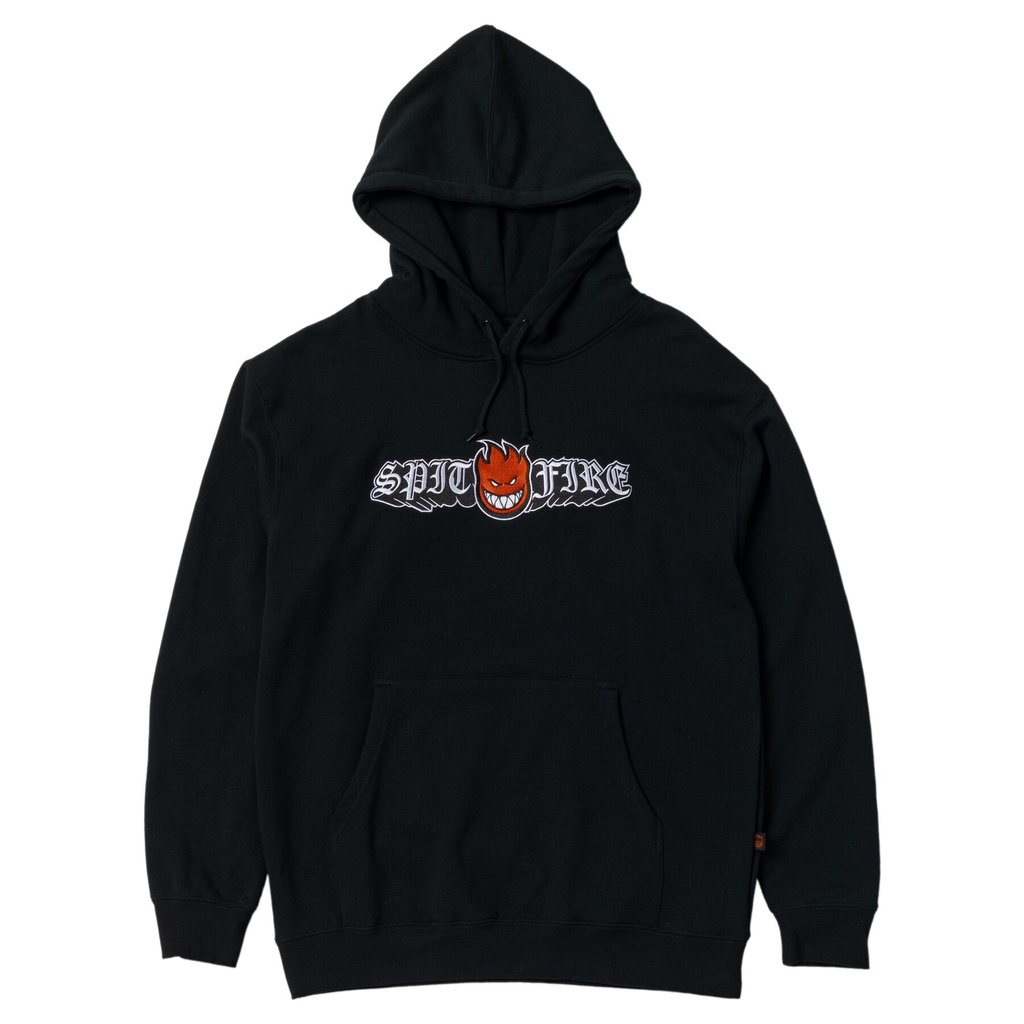SPITFIRE OLD E DROP BIGHEAD EMB BLACK HD/SWT L