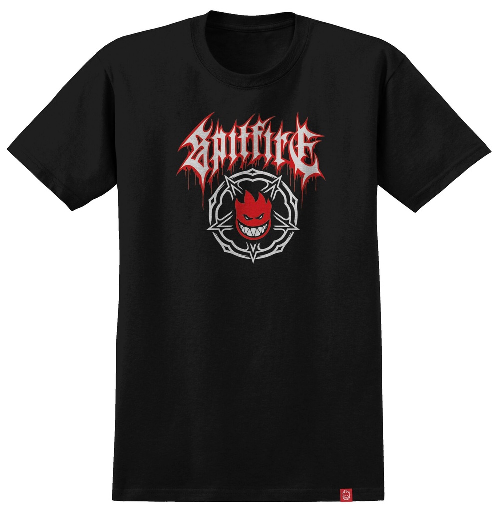 SPITFIRE PENTAGRAM DRIP BLACK SS M
