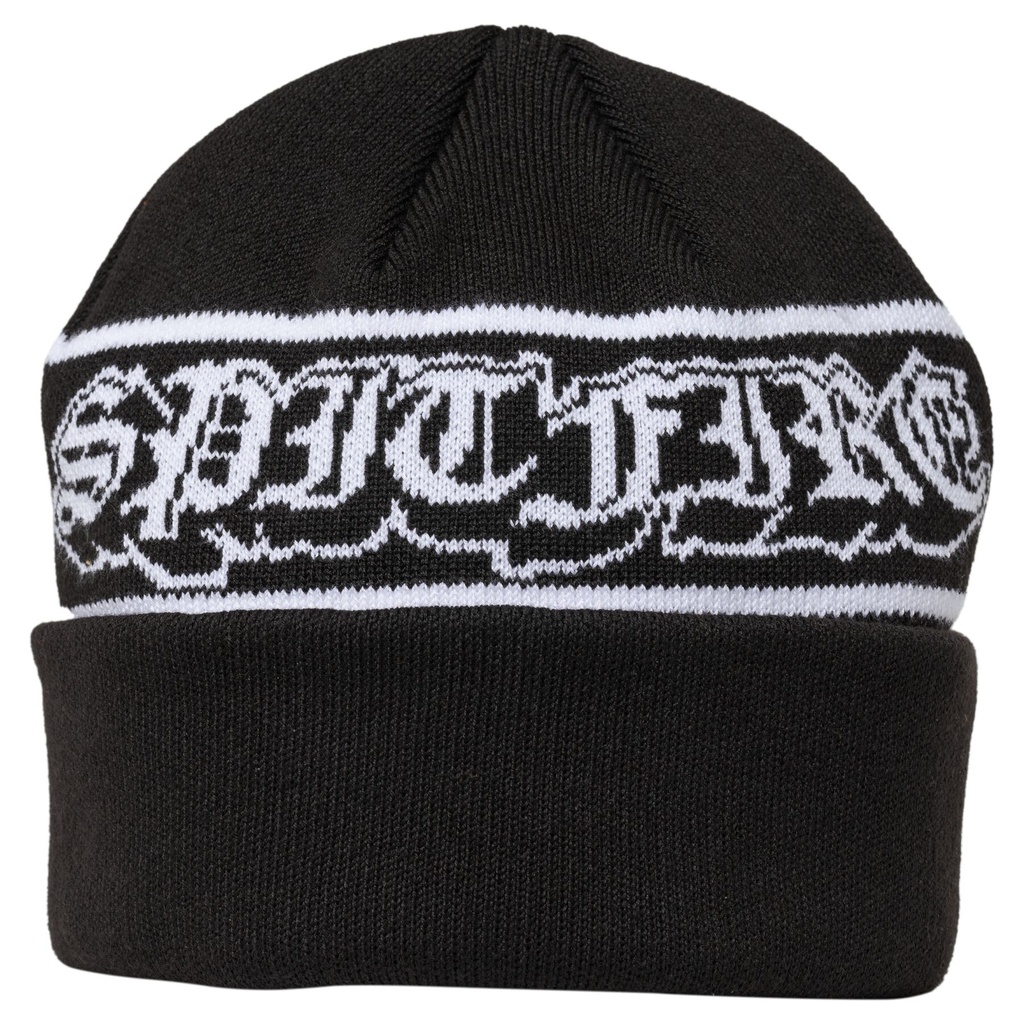 SPITFIRE OLD E DROP CUFF BEANIE BLACK