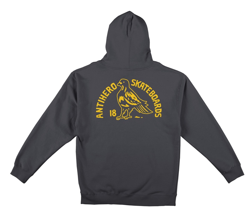 ANTI-HERO CLUBHOUSE CHARCOAL/YELLOW HD/SWT L
