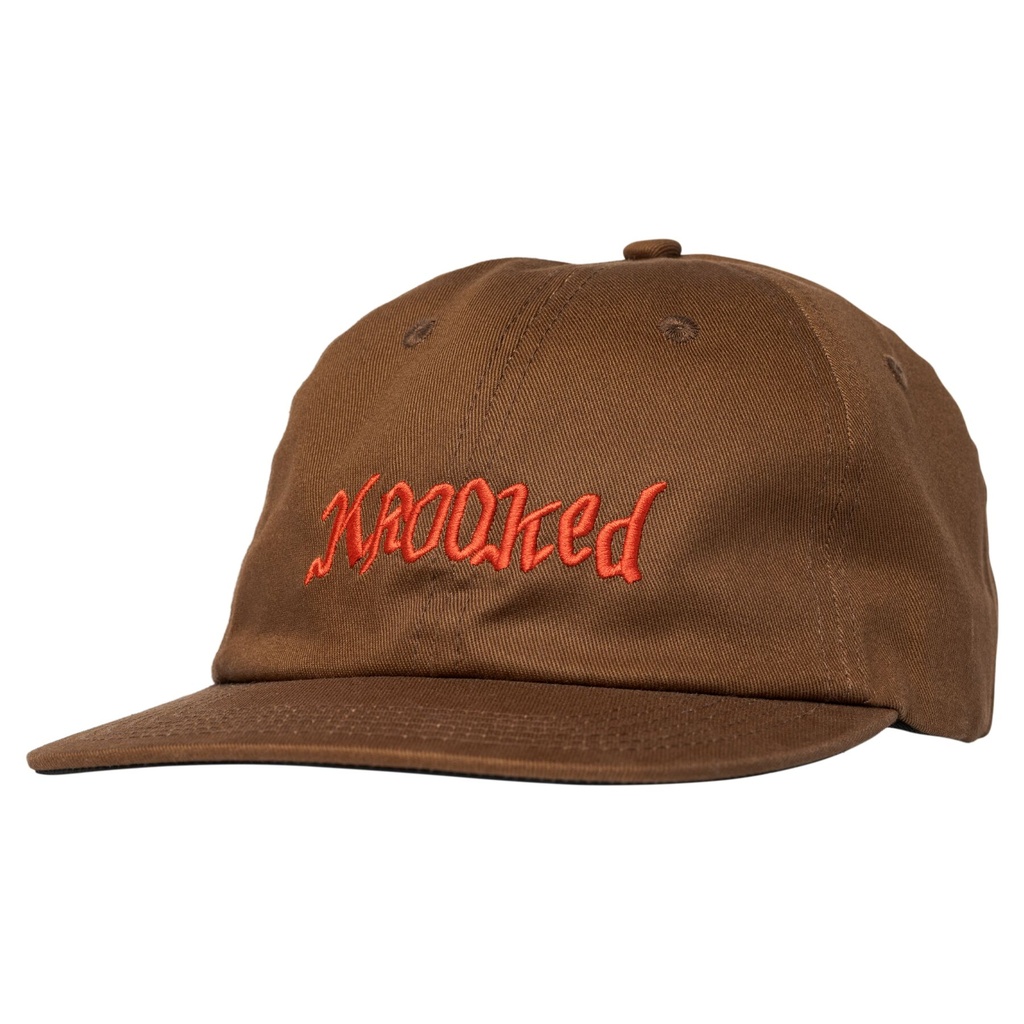 KROOKED DOUBLE OK STRAPBACK HAT BROWN