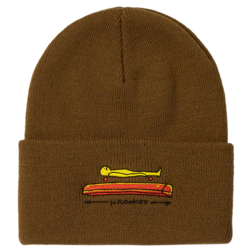 KROOKED KOFFIN CUFF BEANIE BROWN