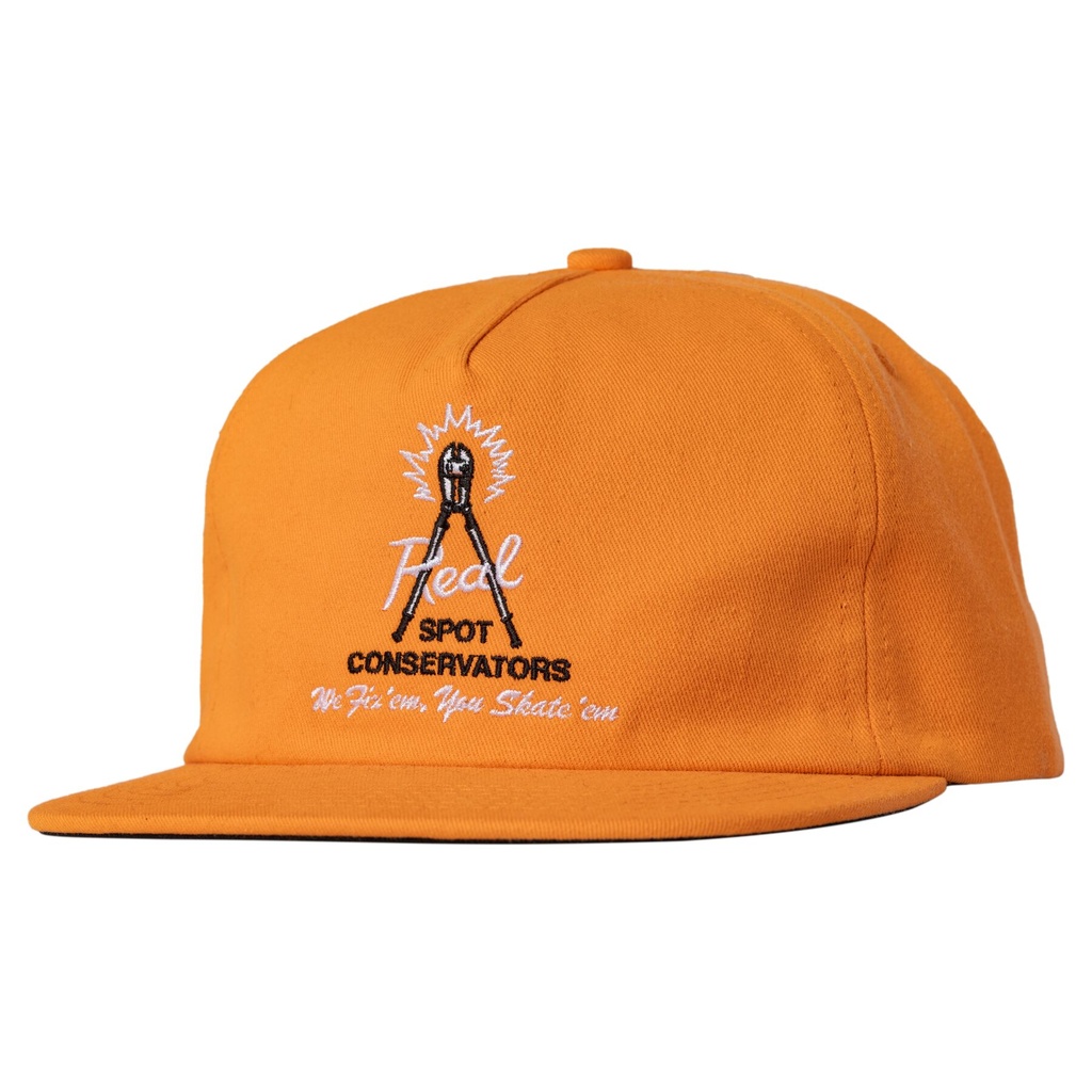 REAL SPOT CONSERVATORS SNAPBACK HAT ORANGE