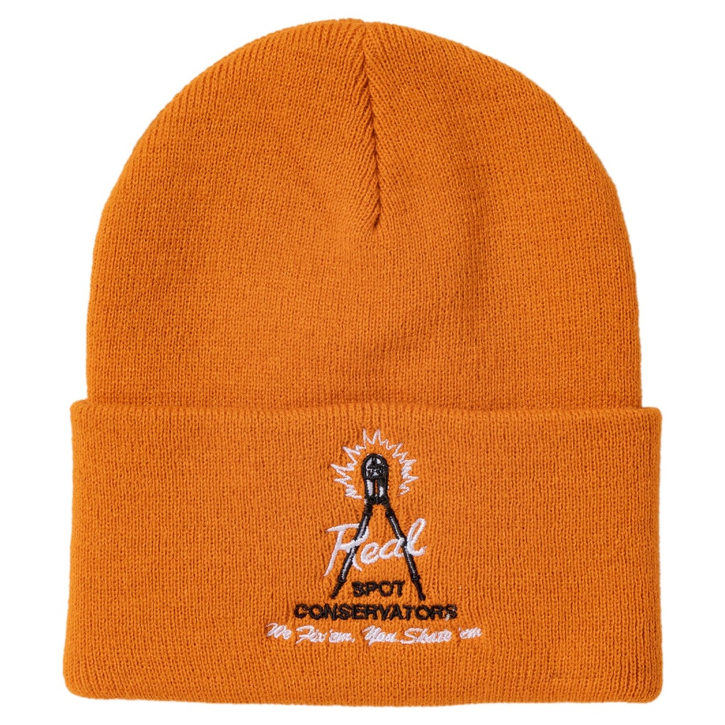 REAL SPOT CONSERVATORS CUFF BEANIE ORANGE