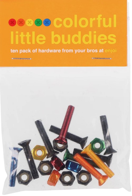 ENJOI COLORFUL LITTLE BUDDIES PHILLIPS HARDWARE 7/8" (10 BOLTS & 10 NUTS)