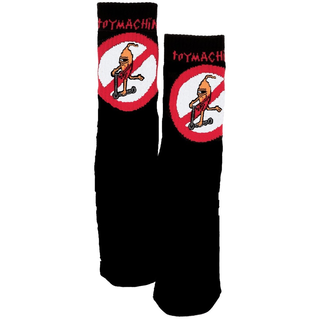 TOY MACHINE NO SCOOTERS SOCKS BLACK