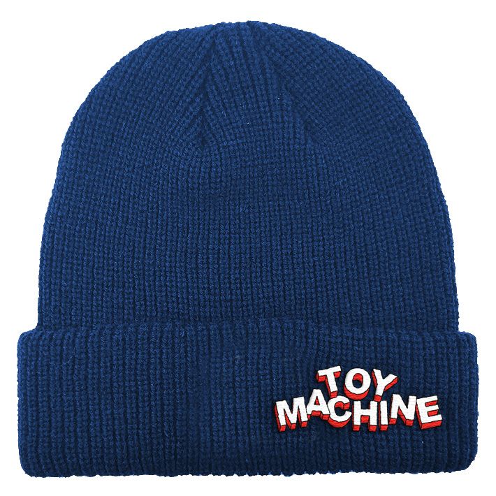 TOY MACHINE HIRO TEXT BEANIE BLUE