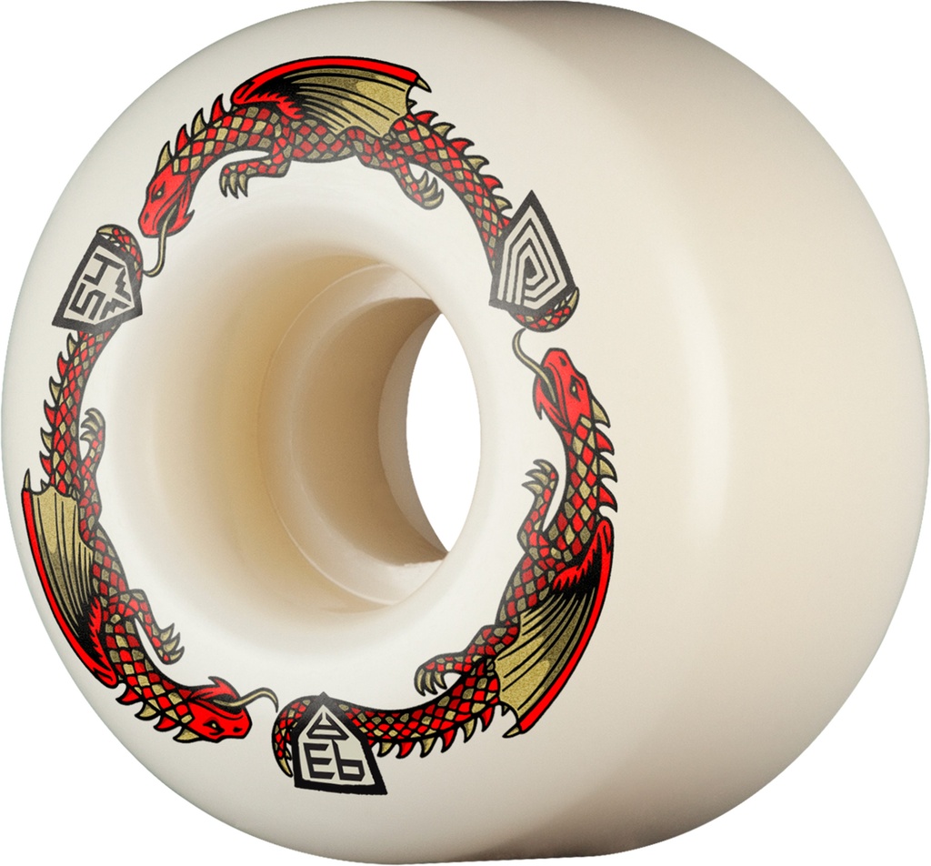 POWELL DRAGON FORMULA RED V4 WIDE 54MM X 34MM 93A (Set of 4)
