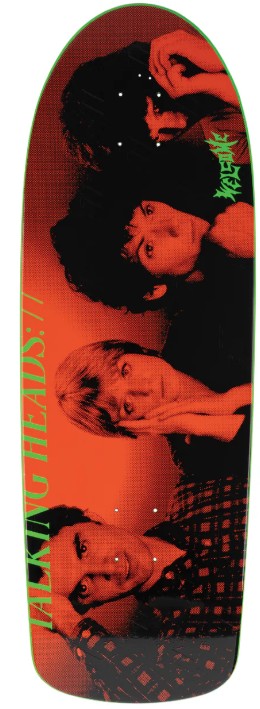 WELCOME X TALKING HEADS PSYCHO ON BOAR SHAPED DECK 10.12 X 30.25