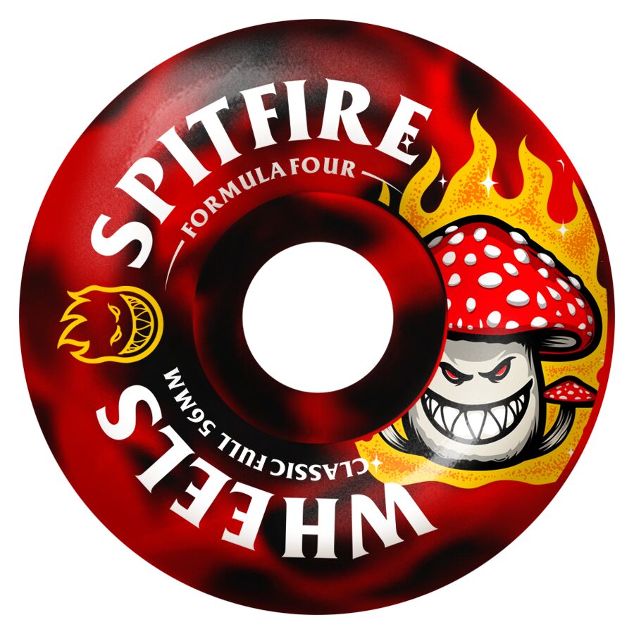 SPITFIRE FORMULA FOUR SHROOM BIGHEAD SWIRL CLASSIC FULL 56MM 99D (Set of 4)
