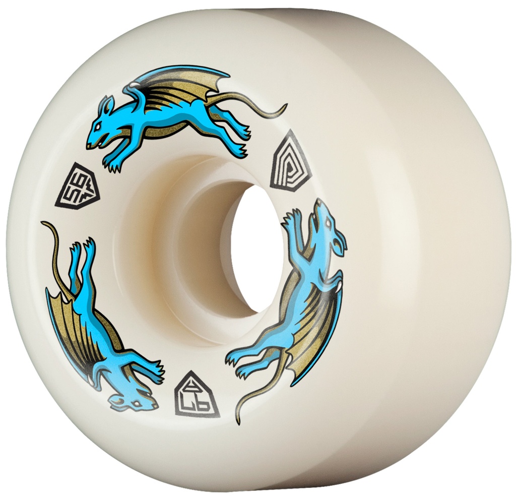 POWELL DRAGON FORMULA BLUE NANO RATS AV6 56MM X 36MM 97A (Set of 4)