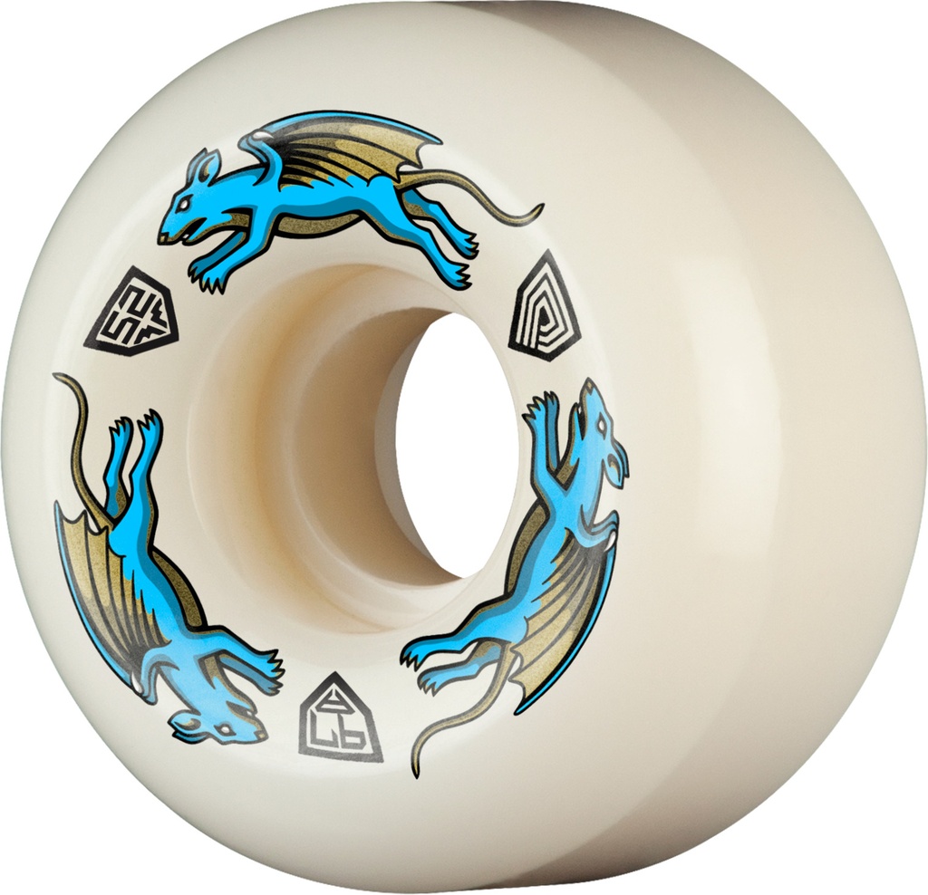 POWELL DRAGON FORMULA BLUE NANO RATS AV5 52MM X 30MM 97A (Set of 4)