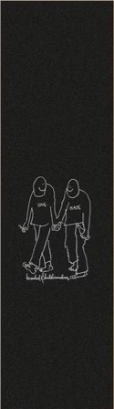 KROOKED 9" LOVE-HATE GRIPTAPE SHEET