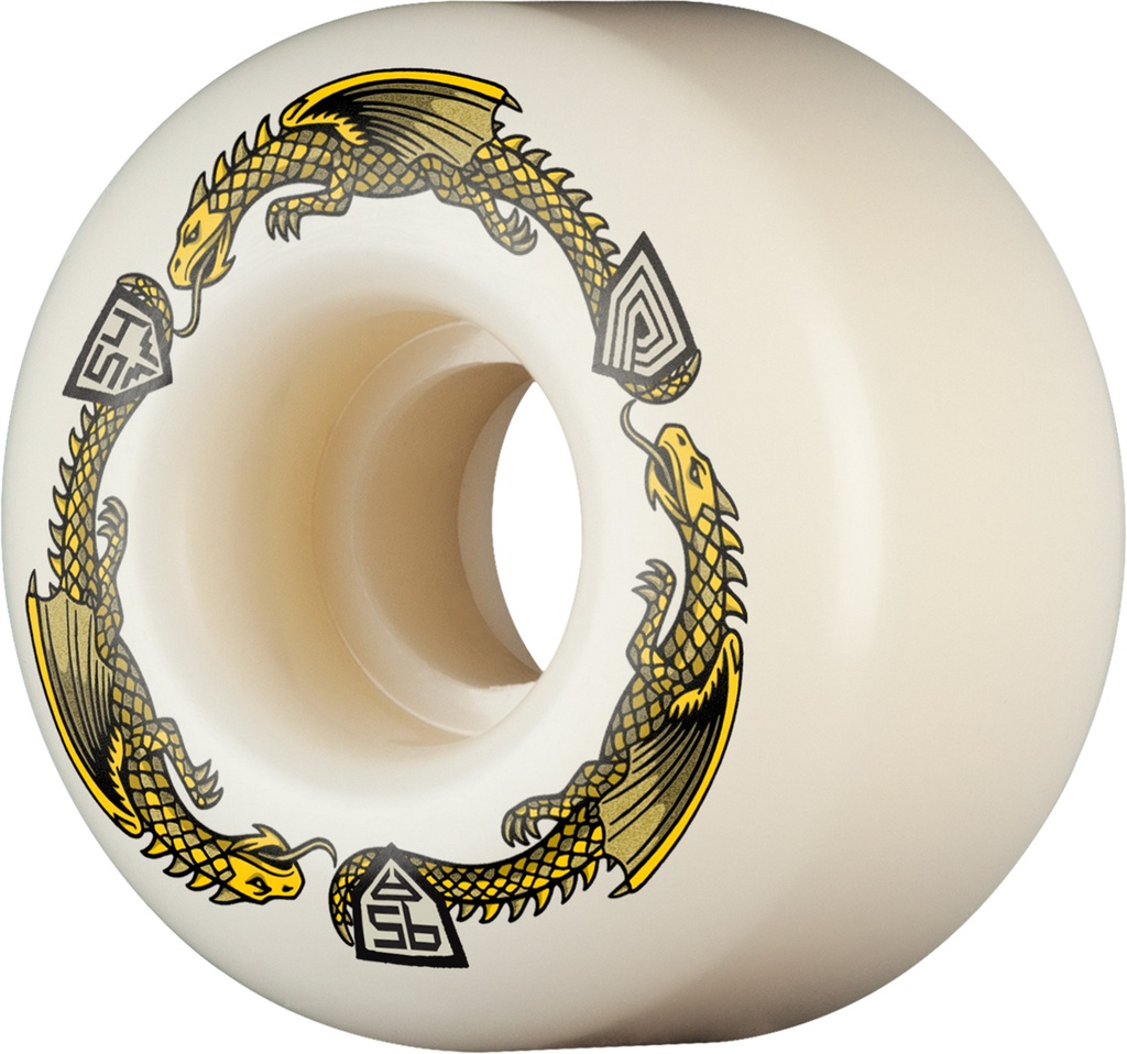 POWELL DRAGON FORMULA YELLOW V4 54MM X 34MM 95A (Set of 4)