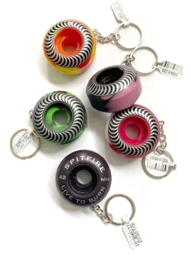 SPITFIRE WHEEL KEYCHAIN ASSORTED COLORS